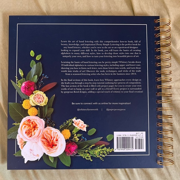 Pretty Simple Lettering Calligraphy Book with Calligraphy set - Picture 2 of 6